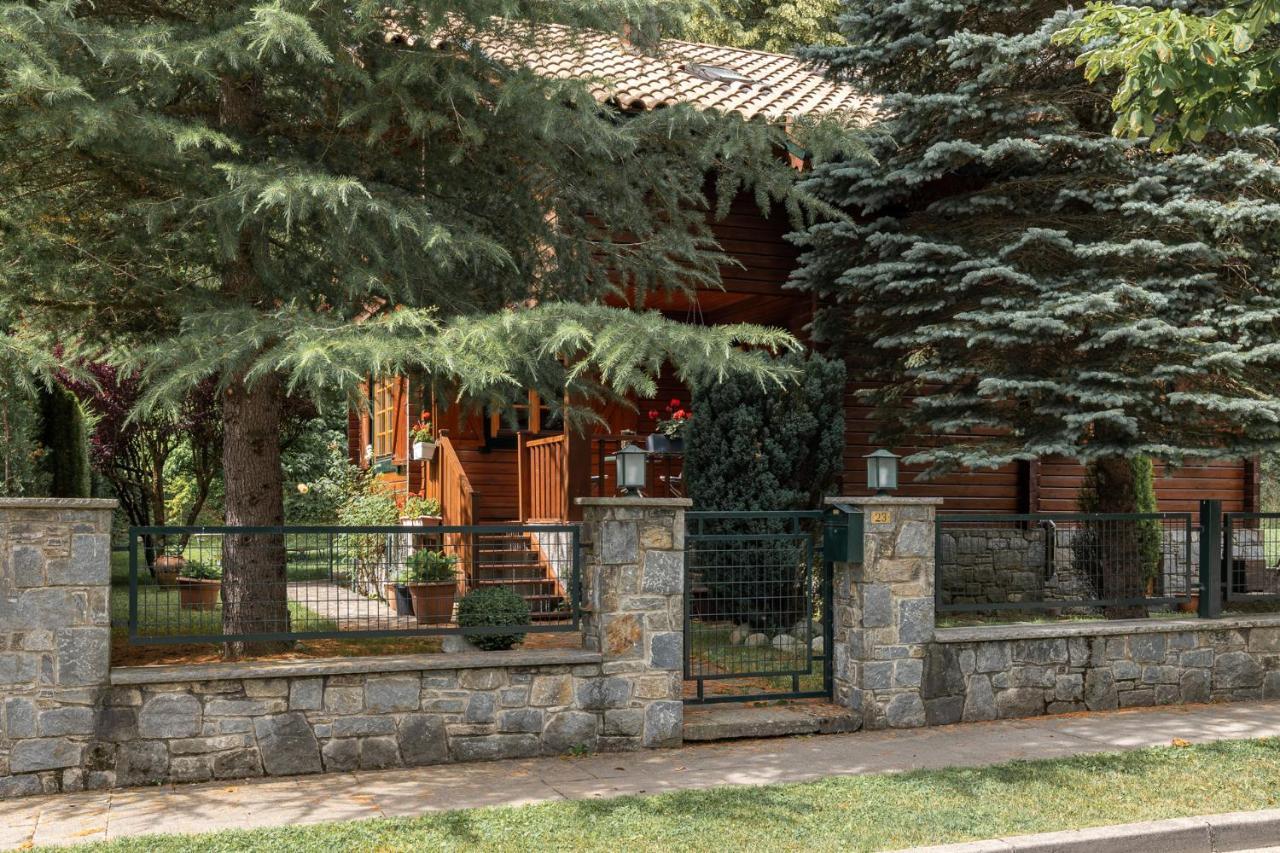 Espléndida cabaña de madera frente al río Ter Camprodon Exterior foto